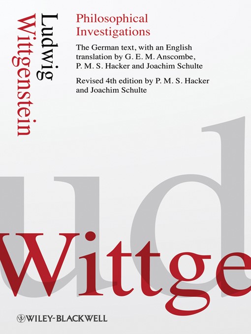 Title details for Philosophical Investigations by Ludwig Wittgenstein - Available